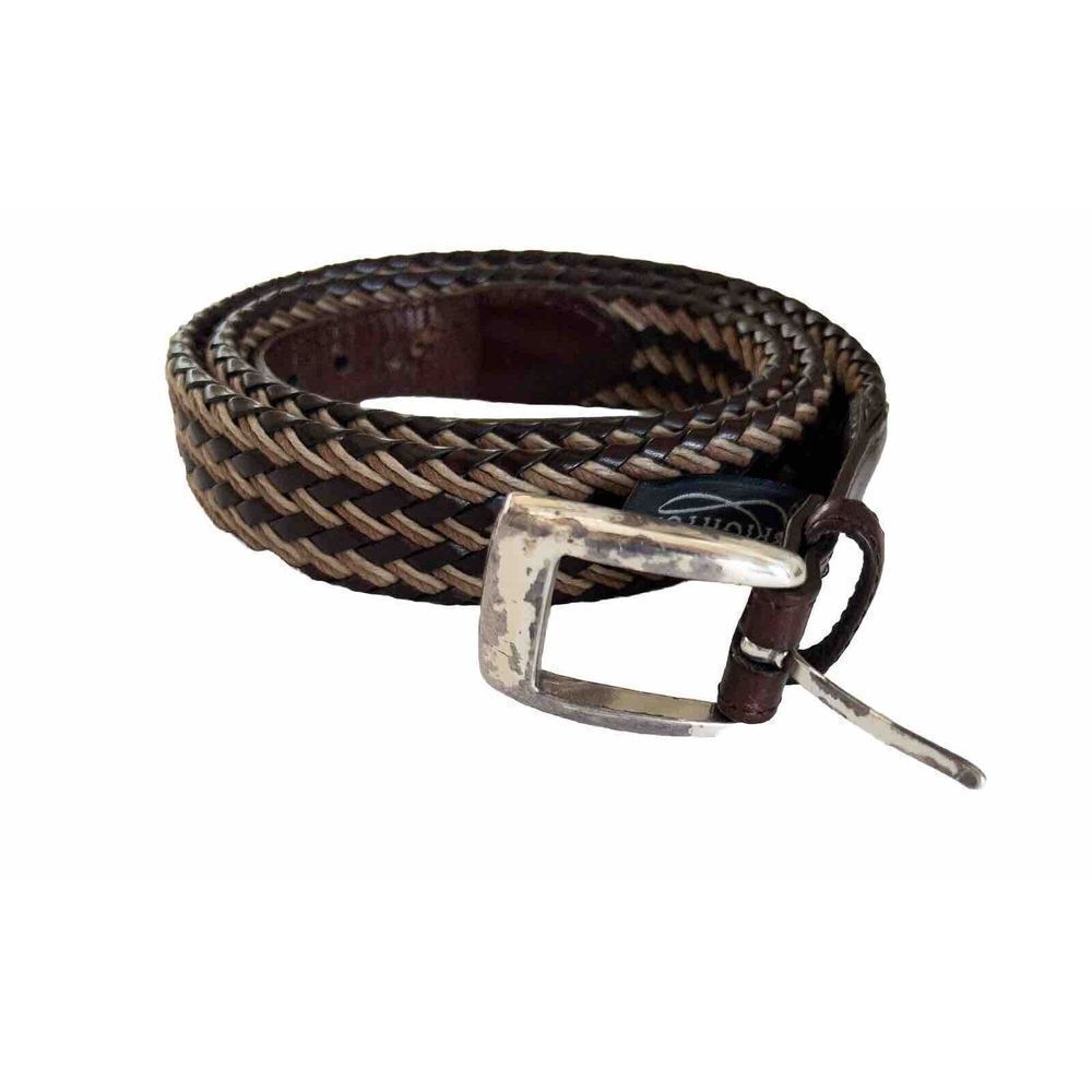 Brighton M20145 Mens Braided Twisted Retro Belt *extra Loop Hole‎ Added See Pic*